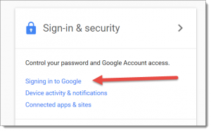 Sign in to Google
